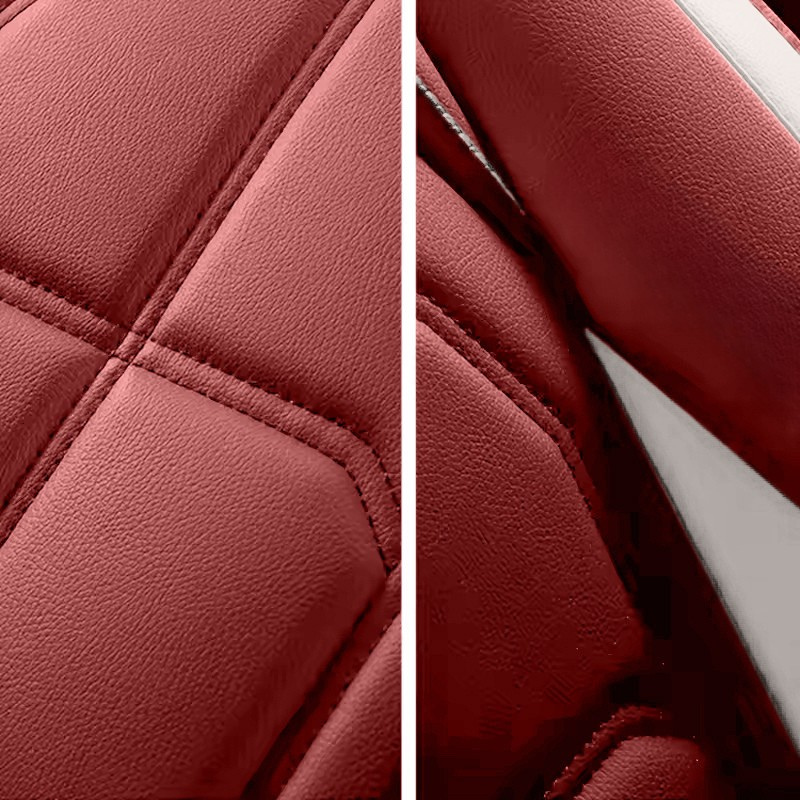 2pcs Prestige Red White Car Seat Covers – Premium Design for Cars & SUVs