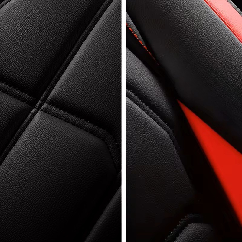 2pcs Prestige Red Black Car Seat Covers – Premium Design for Cars & SUVs