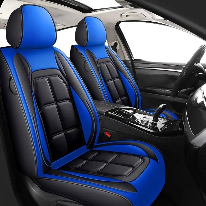 2pcs Prestige Royal Blue Car Seat Covers – Premium Design for Cars & SUVs