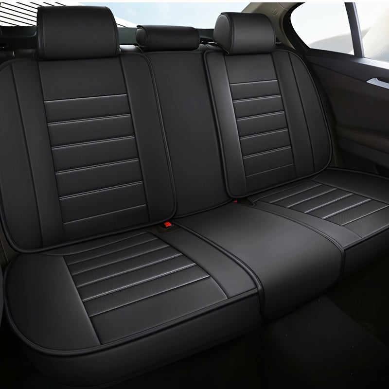 2pcs Prestige Black Car Seat Covers – Premium Design for Cars & SUVs