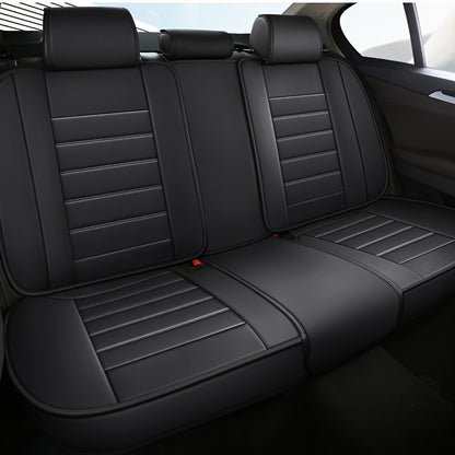 2pcs Prestige Black Car Seat Covers – Premium Design for Cars & SUVs
