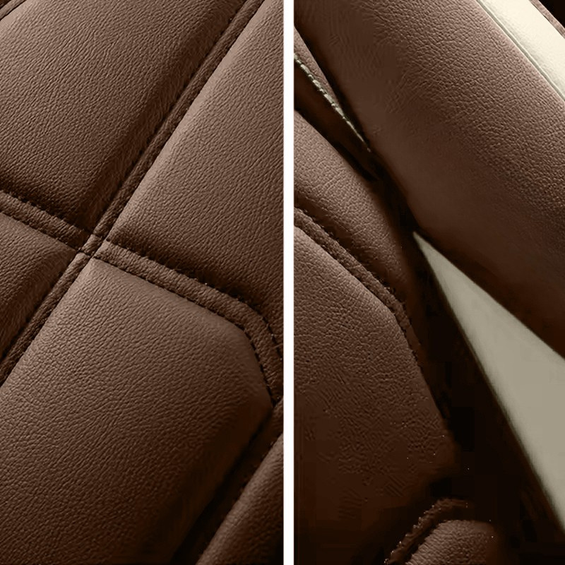 2pcs Prestige Chocolate Brown Car Seat Covers – Premium Design for Cars & SUVs