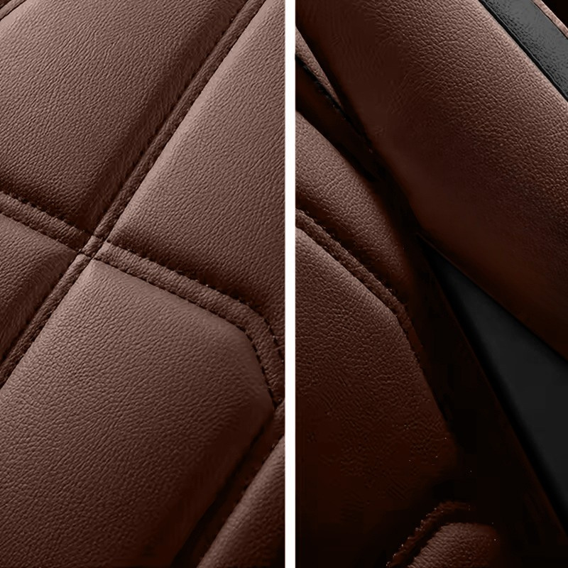 2pcs Prestige Brown Black Car Seat Covers – Premium Design for Cars & SUVs