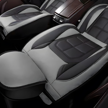 2pcs Prestige Steel Grey Car Seat Covers – Premium Design for Cars & SUVs