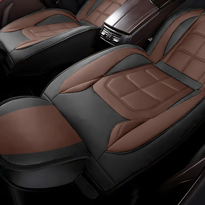 2pcs Prestige Brown Coffee Car Seat Covers – Premium Design for Cars & SUVs
