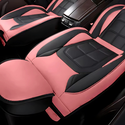 2pcs Prestige Pink Black Car Seat Covers – Premium Design for Cars & SUVs