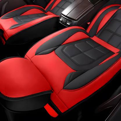 2pcs Prestige Red Black Car Seat Covers – Premium Design for Cars & SUVs