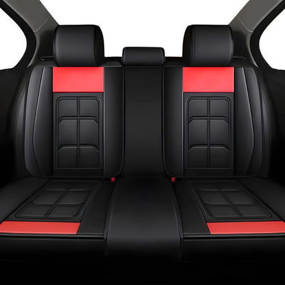 2pcs Prestige Red Black Car Seat Covers – Premium Design for Cars & SUVs
