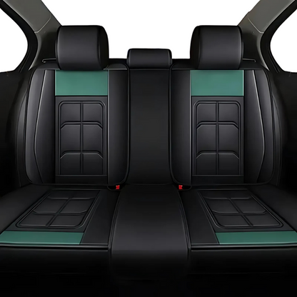2pcs Prestige Khaki Green Car Seat Covers – Premium Design for Cars & SUVs