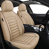 2pcs Prestige Beige Car Seat Covers – Premium Design for Cars & SUVs