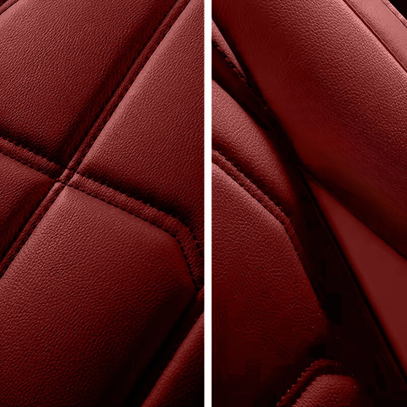 2pcs Prestige Maroon Red Car Seat Covers – Premium Design for Cars & SUVs