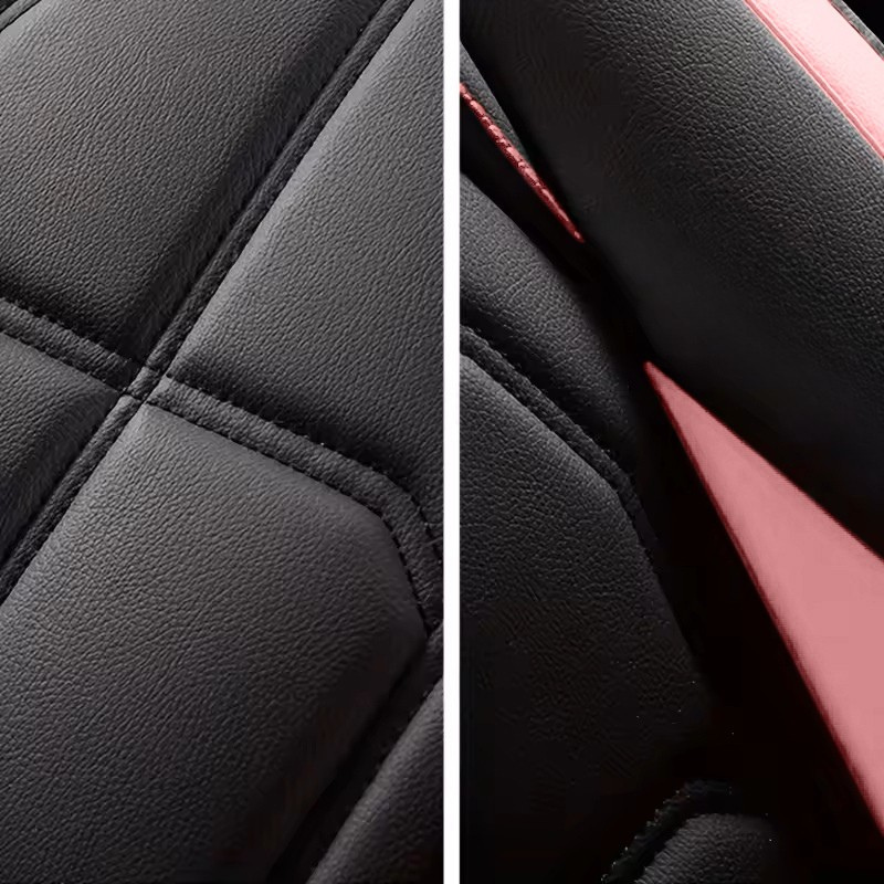 2pcs Prestige Pink Black Car Seat Covers – Premium Design for Cars & SUVs