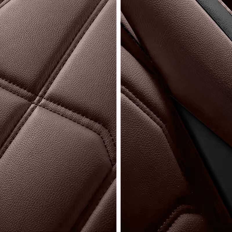 2pcs Prestige Brown Coffee Car Seat Covers – Premium Design for Cars & SUVs