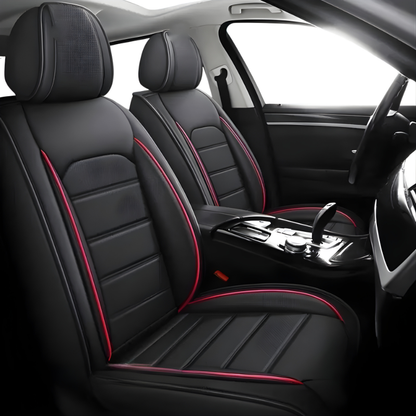 2pcs Prestige Red Black Car Seat Covers – Premium Design for Cars & SUVs