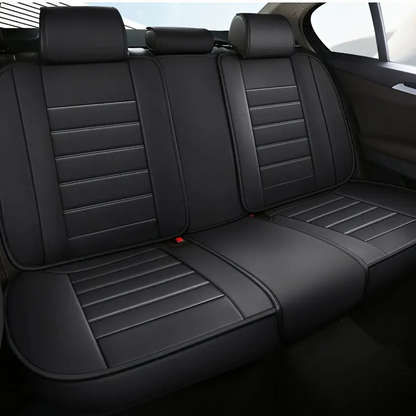 2pcs Prestige Black Car Seat Covers – Premium Design for Cars & SUVs