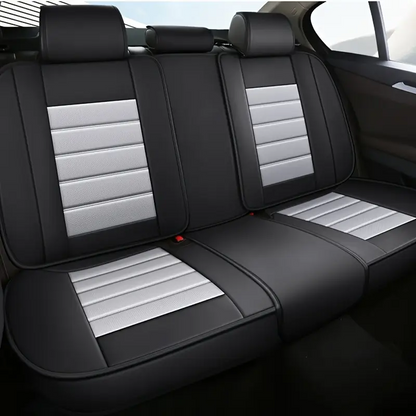 2pcs Prestige Grey Black Car Seat Covers – Premium Design for Cars & SUVs