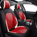 2pcs Prestige Red Black & White Car Seat Covers – Premium Design for Cars & SUVs