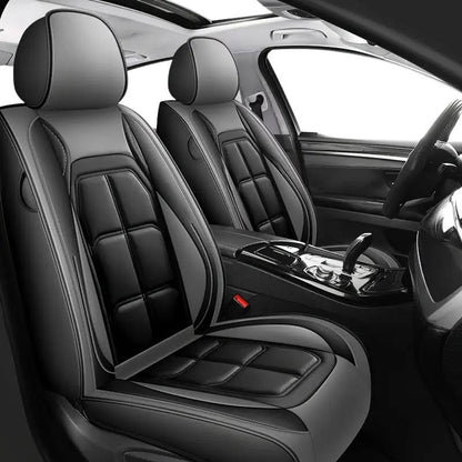 2pcs Prestige Steel Grey Car Seat Covers – Premium Design for Cars & SUVs