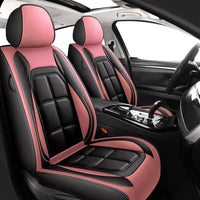 2pcs Prestige Pink Black Car Seat Covers – Premium Design for Cars & SUVs