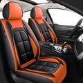 2pcs Prestige Orange Black Car Seat Covers – Premium Design for Cars & SUVs