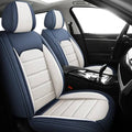 2pcs Prestige Blue White Car Seat Covers – Premium Design for Cars & SUVs