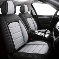 2pcs Prestige Grey Black Car Seat Covers – Premium Design for Cars & SUVs
