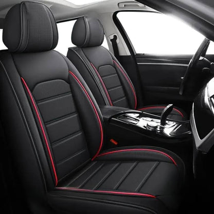 2pcs Prestige Red Black Car Seat Covers – Premium Design for Cars & SUVs