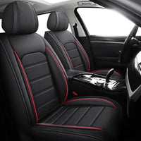 2pcs Prestige Red Black Car Seat Covers – Premium Design for Cars & SUVs