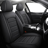 2pcs Prestige Black Car Seat Covers – Premium Design for Cars & SUVs