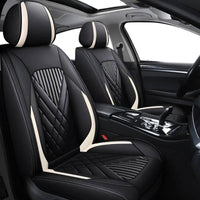 2pcs Prestige Black & White Car Seat Covers – Premium Design for Cars & SUVs