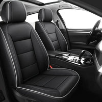 2pcs Prestige Black & White Car Seat Covers – Premium Design for Cars & SUVs